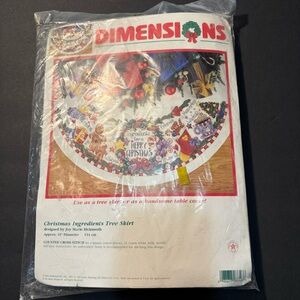 Dimensions Christmas Ingredients Tree Skirt - Festive Multicolor